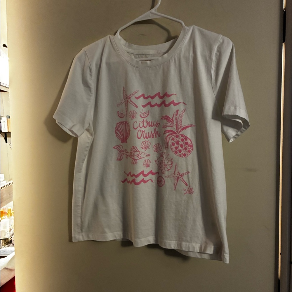 NWOT Lilly Pultizer Ladies Barreto Knit Top Multi PB Ocean Motifs Graphi ( M) - Picture 2 of 7